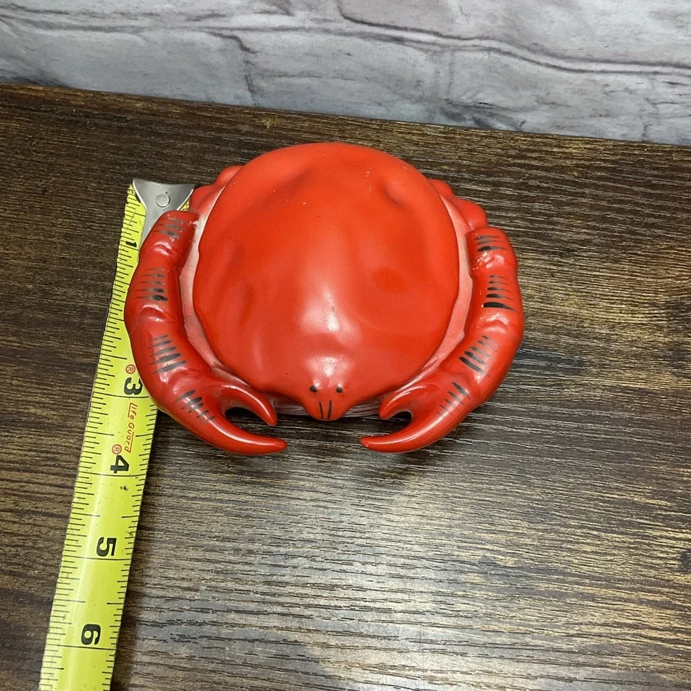 Pair Of Vtg Porcelain Crab Shaped Butter Pot Dishes Ramican From Czechoslovakia - Picture 13 of 13